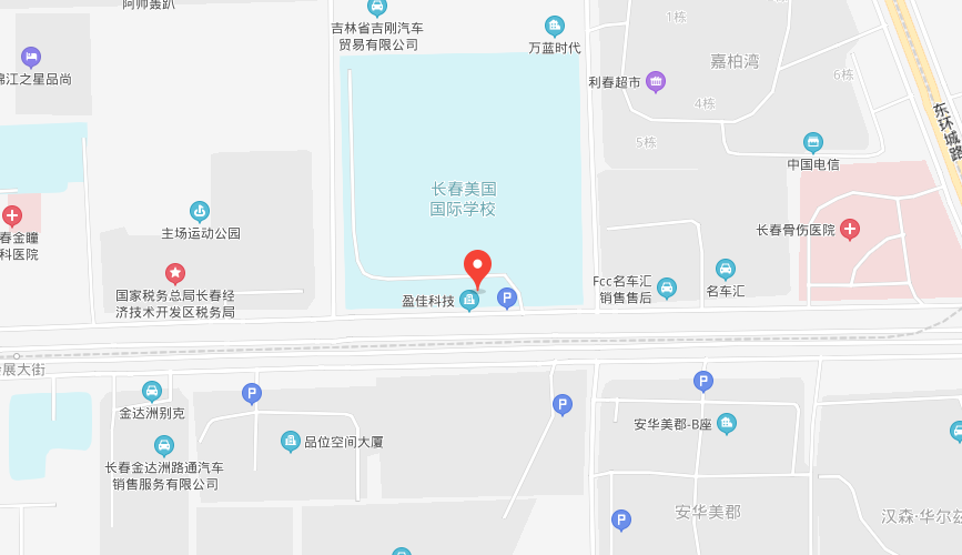 长春盈佳外国语学校地图图片