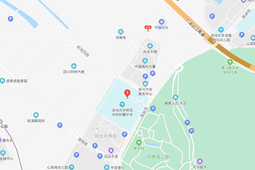 深大师范学院国际高中地图图片