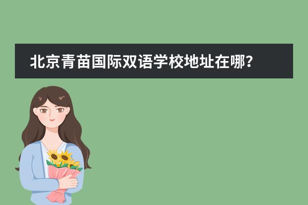 北京青苗国际双语学校地址在哪?
