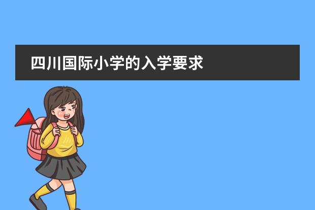 四川国际小学的入学要求
