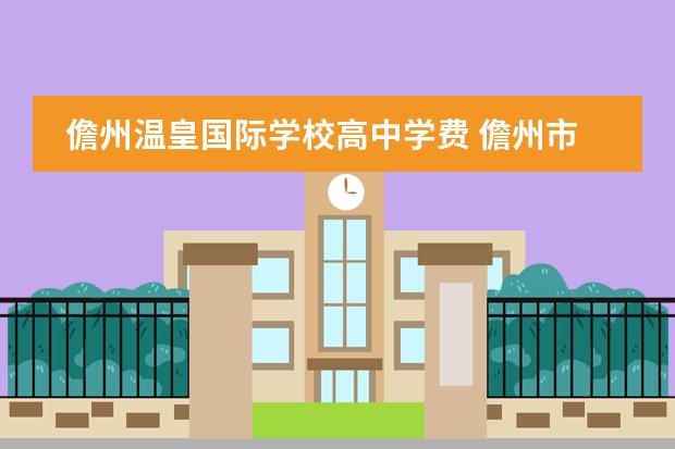 儋州温皇国际学校高中学费 儋州市温皇学校录取分数线