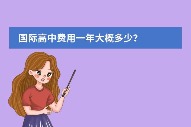 国际高中费用一年大概多少？