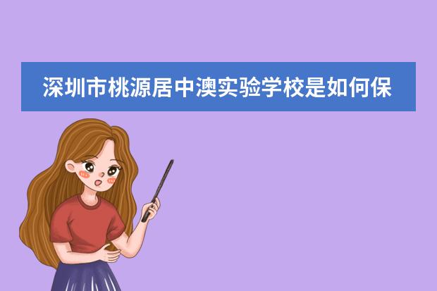 深圳市桃源居中澳实验学校是如何保证教师队伍的水平的？