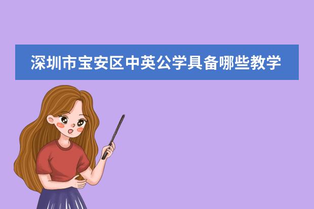 深圳市宝安区中英公学具备哪些教学优势?
