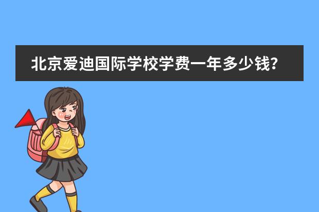 北京爱迪国际学校学费一年多少钱?