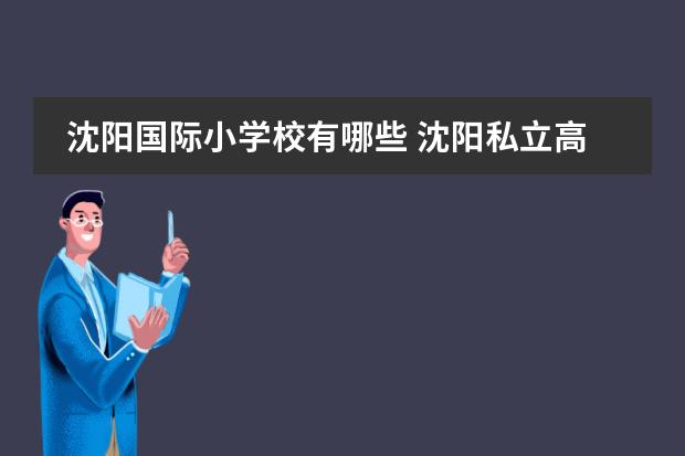 沈阳国际小学校有哪些 沈阳私立高中学校排名前十