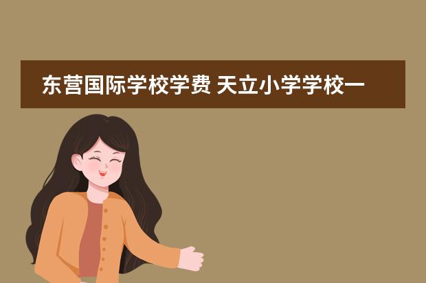 东营国际学校学费 天立小学学校一年学费多少