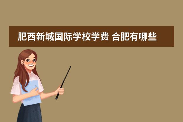 肥西新城国际学校学费 合肥有哪些民办高中