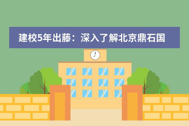 建校5年出藤:深入了解北京鼎石国际学校!