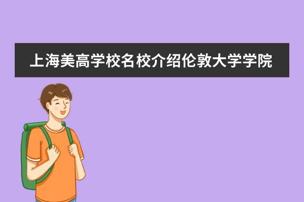 上海美高学校名校介绍伦敦大学学院