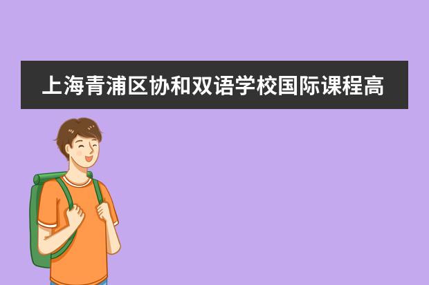 上海青浦区协和双语学校国际课程高中部秋季班报名中