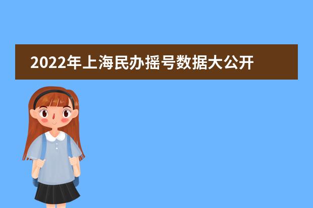 2022年上海民办摇号数据大公开，幼升小该怎么办？