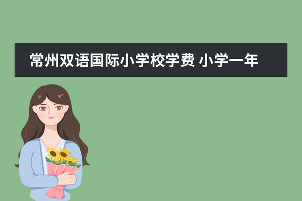 常州双语国际小学校学费 小学一年级学英语吗?