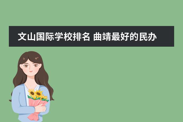 文山国际学校排名 曲靖最好的民办高中