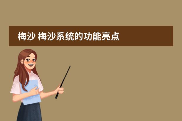 梅沙 梅沙系统的功能亮点