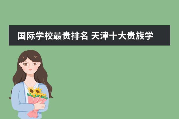 国际学校最贵排名 天津十大贵族学校