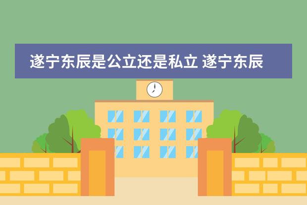 遂宁东辰是公立还是私立 遂宁东辰学校和卓同学校哪个更好