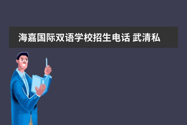 海嘉国际双语学校招生电话 武清私立高中学校有哪些
