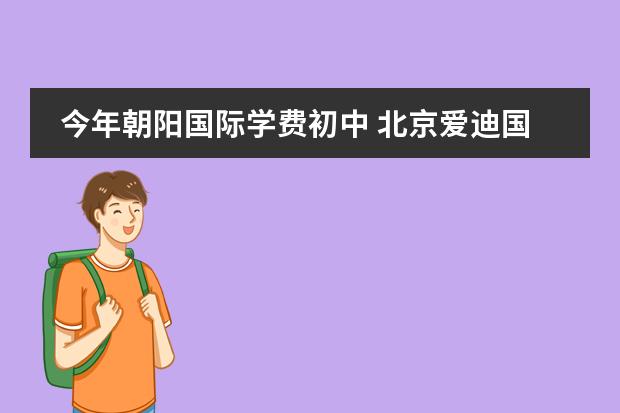 今年朝阳国际学费初中 北京爱迪国际学校学费