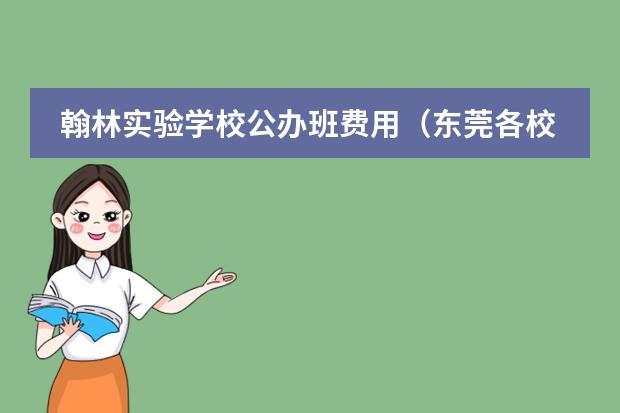 翰林实验学校公办班费用（东莞各校学费一览表）
