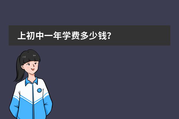 上初中一年学费多少钱？