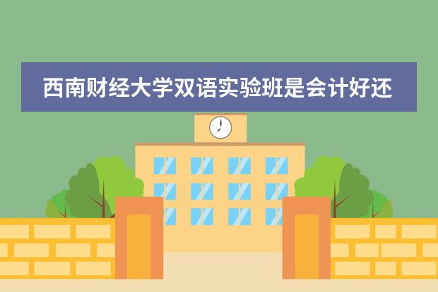 西南财经大学双语实验班是会计好还是金融好呢?双语和非双语除了授课语言教材方面还有什么区别呢???