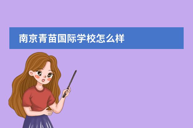 南京青苗国际学校怎么样