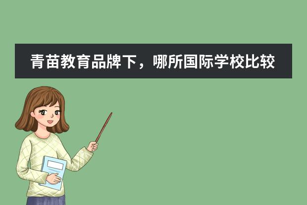 青苗教育品牌下，哪所国际学校比较好