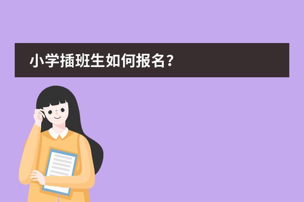 小学插班生如何报名?