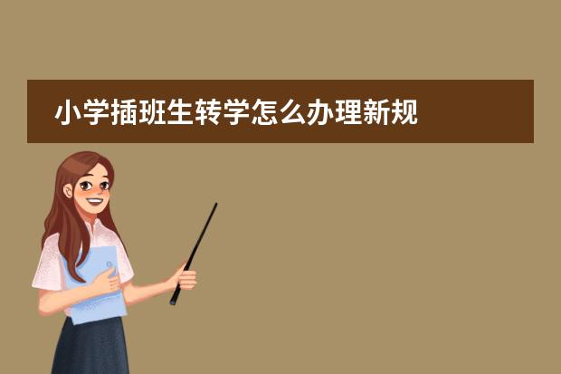 小学插班生转学怎么办理新规