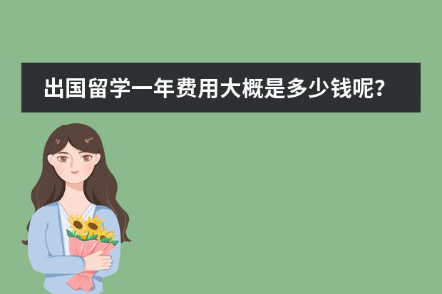 出国留学一年费用大概是多少钱呢？
