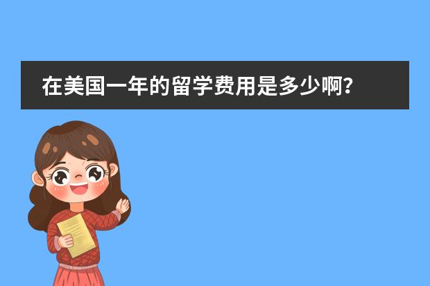 在美国一年的留学费用是多少啊？