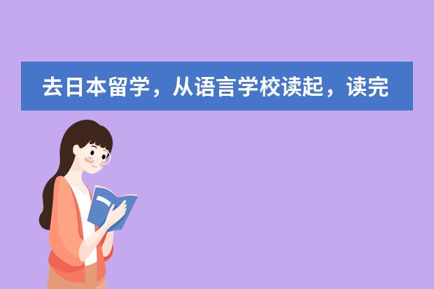 去日本留学，从语言学校读起，读完研究生，大概要多少钱？ 多谢了！！！