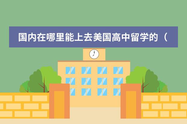 国内在哪里能上去美国高中留学的（10年级）短期预科班？