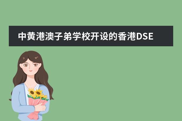 中黄港澳子弟学校开设的香港DSE课程可以考其他国家的大学吗?