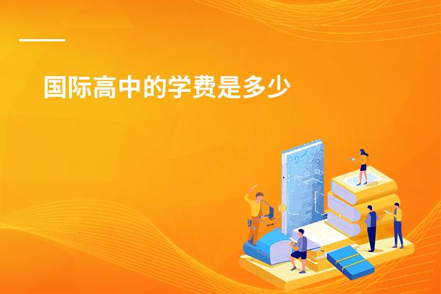 国际高中的学费是多少