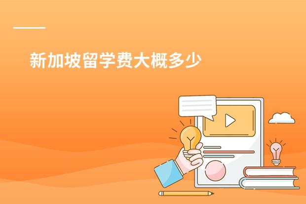 新加坡留学费大概多少