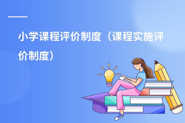 小学课程评价制度(课程实施评价制度)