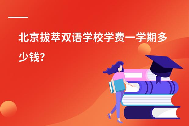 北京拔萃双语学校学费一学期多少钱?