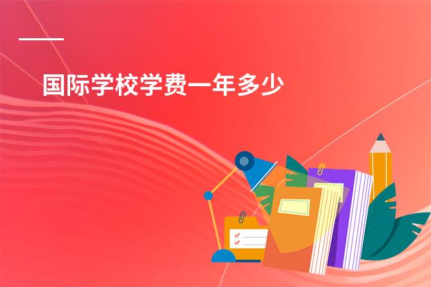 国际学校学费一年多少