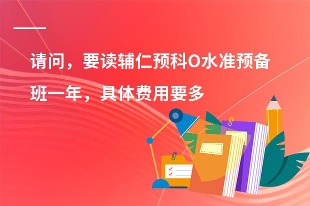 请问，要读辅仁预科O水准预备班一年，具体费用要多少？（全部要缴纳给那个学校的费用，包括学费和学杂费）