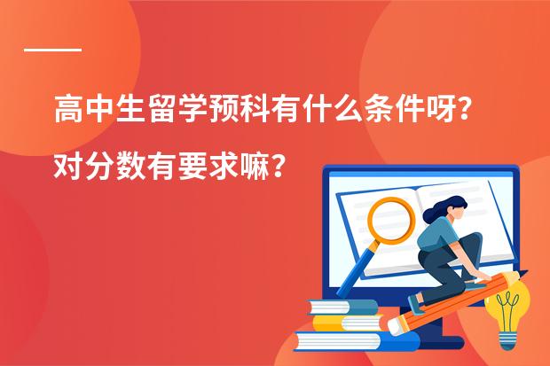 高中生留学预科有什么条件呀？对分数有要求嘛？