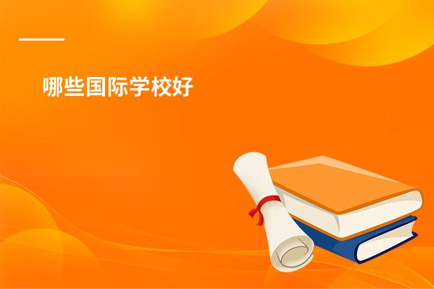 哪些国际学校好