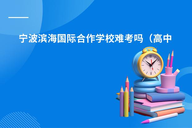 宁波滨海国际合作学校难考吗（高中）