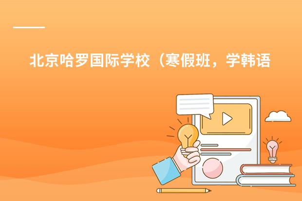 北京哈罗国际学校(寒假班,学韩语北京哪有啊)